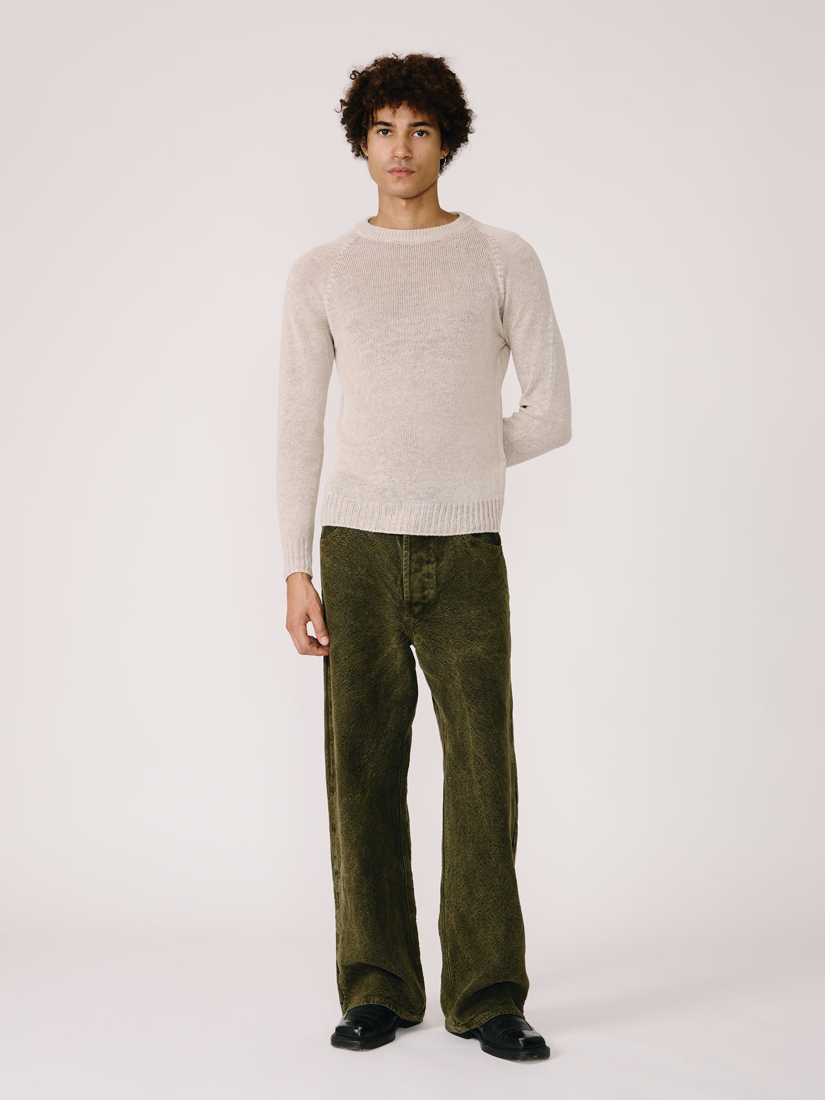 5 Pocket Pant - Pigment Green + Yellow