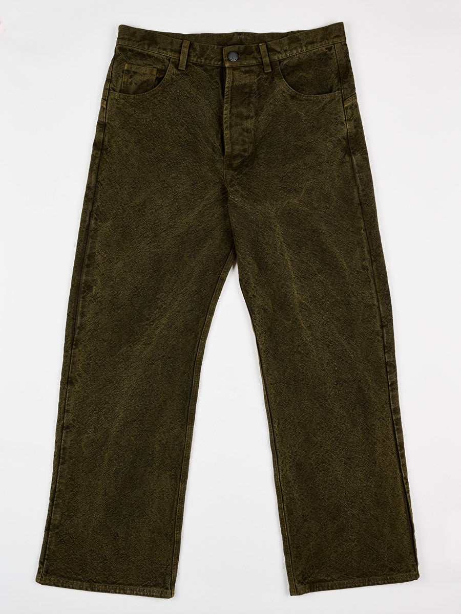 5 Pocket Pant - Pigment Green + Yellow