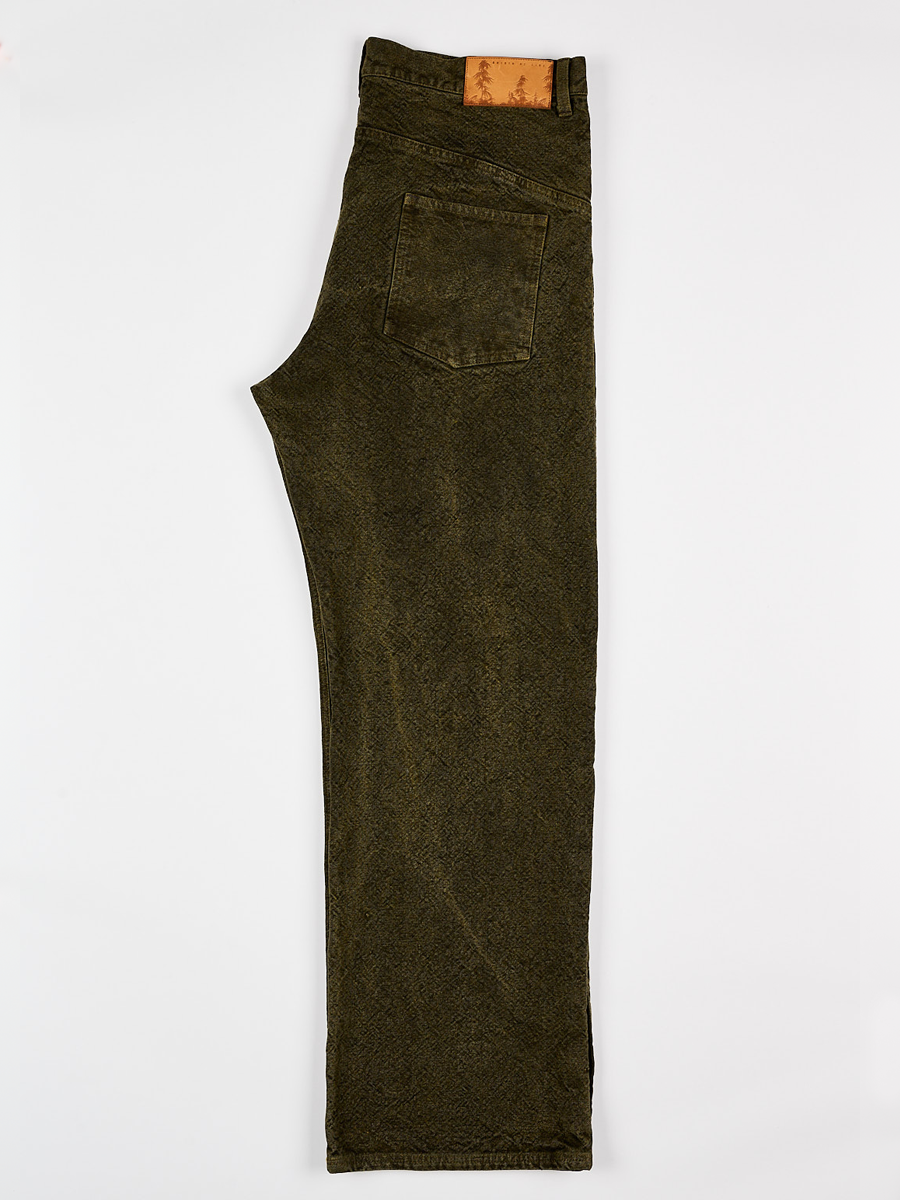 5 Pocket Pant - Pigment Green + Yellow