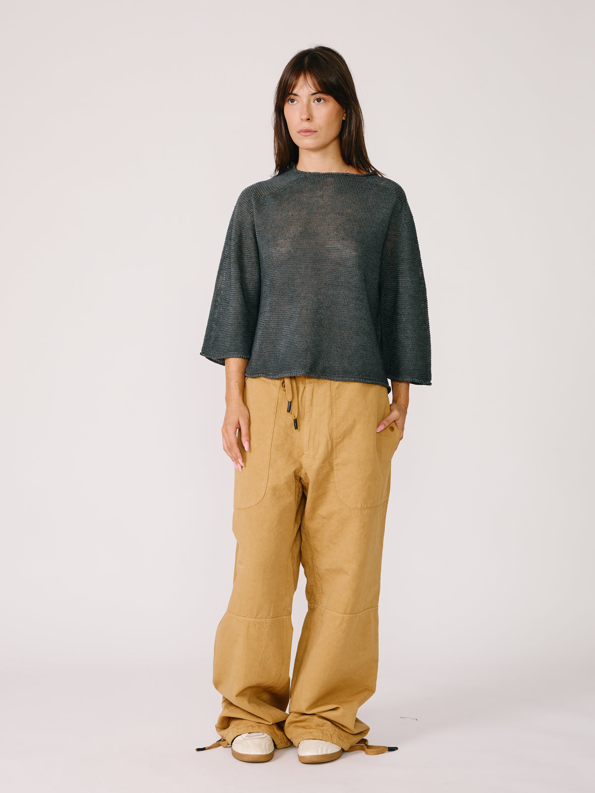 Maglia Linz Crop - Grigio Antracite