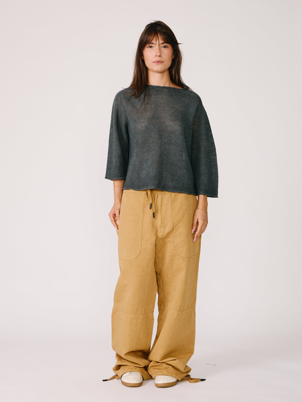 Maglia Linz Crop - Grigio Antracite