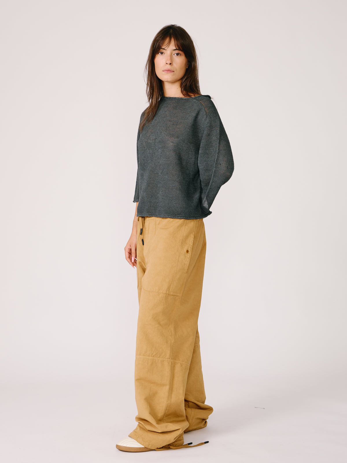 Maglia Linz Crop - Grigio Antracite