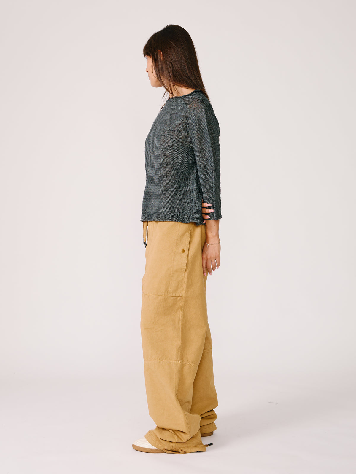Maglia Linz Crop - Grigio Antracite