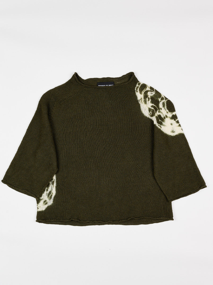 Maglia Linz Crop - Shibori Green