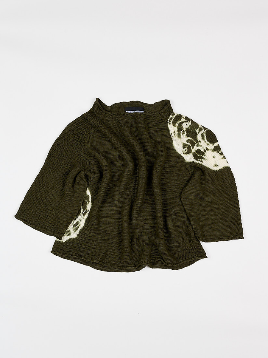 Maglia Linz Crop - Shibori Green