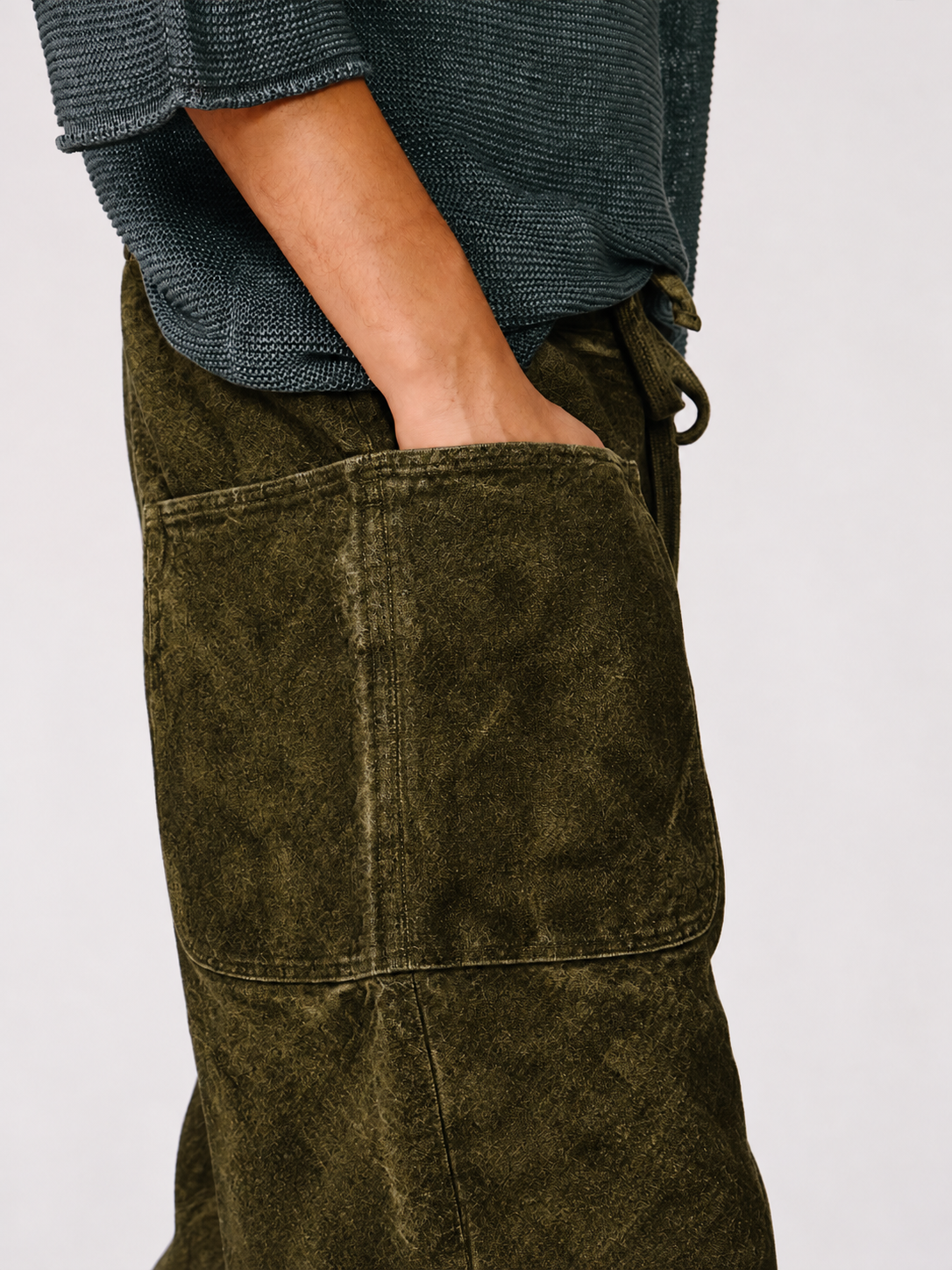 Ranch Pant - Pigment Green + Yellow